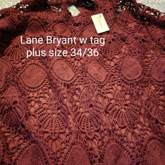 Lane Bryant Tops - Knit date night top with attached tank inside